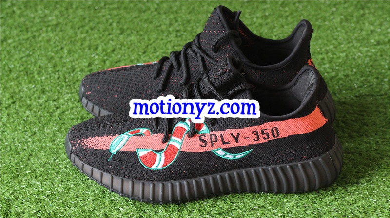 Yeezy Boost 350 V2 Snakes Black Red